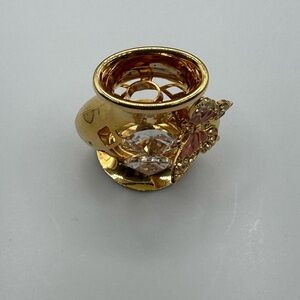 Tulips are missing vase with butterfly